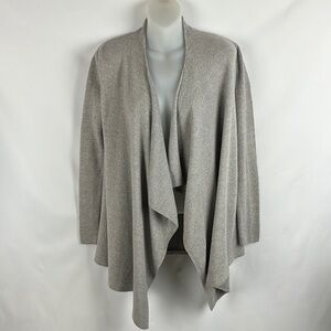 Barefoot Dreams Gray Cardigan Sweater Wrap Long Sleeve‎ Size S/M